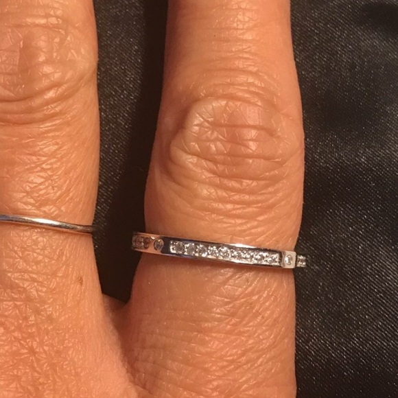 Jewelry - Reserved for Marty Sterling CZ Stackable Ring